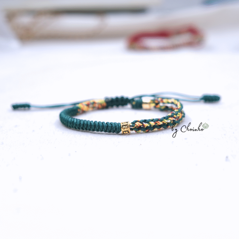 Vòng tay ngũ sắc dây tết đủ màu xinh xắn, phối charm Omani - Chồi Nhỏ - Ảnh 5