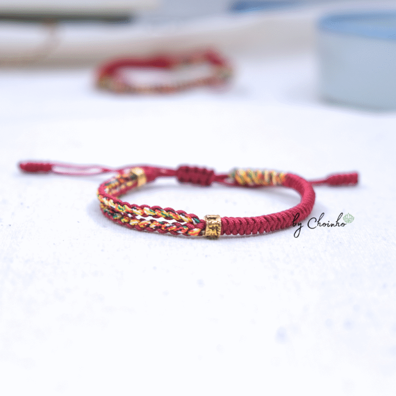 Vòng tay ngũ sắc dây tết đủ màu xinh xắn, phối charm Omani - Chồi Nhỏ - Ảnh 6