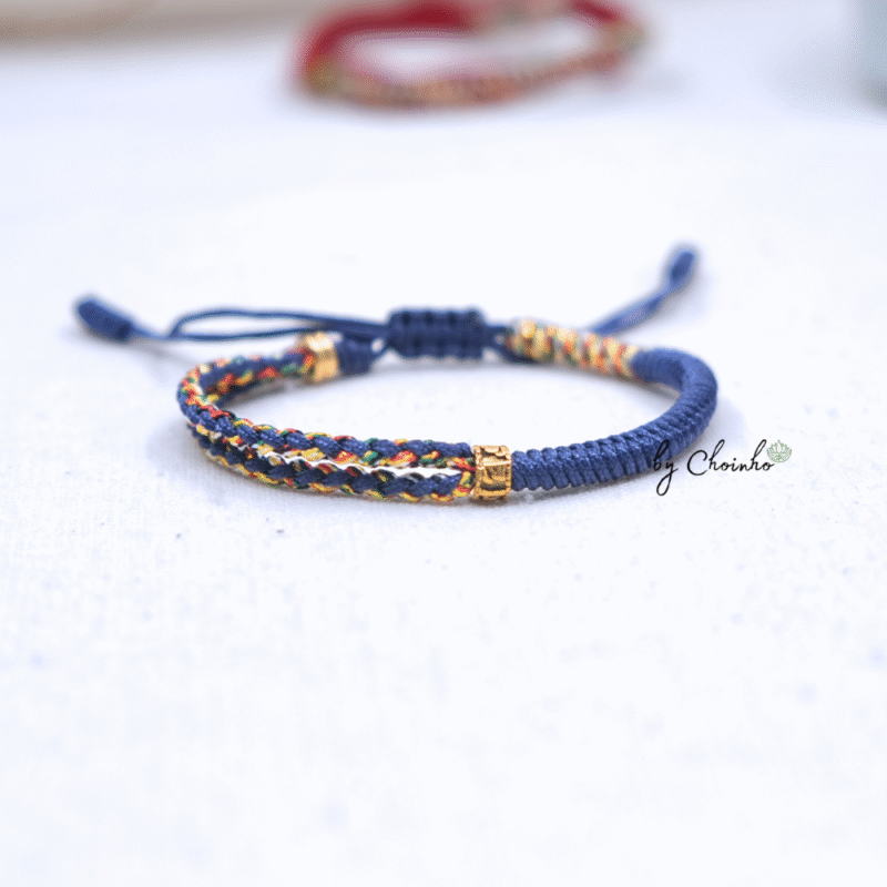 Vòng tay ngũ sắc dây tết đủ màu xinh xắn, phối charm Omani - Chồi Nhỏ - Ảnh 7