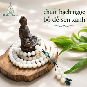 Chuỗi 108 hạt Bạch ngọc Bồ Đề 8ly - Niệm Phật, Tịnh Tâm|Chồi Nhỏ