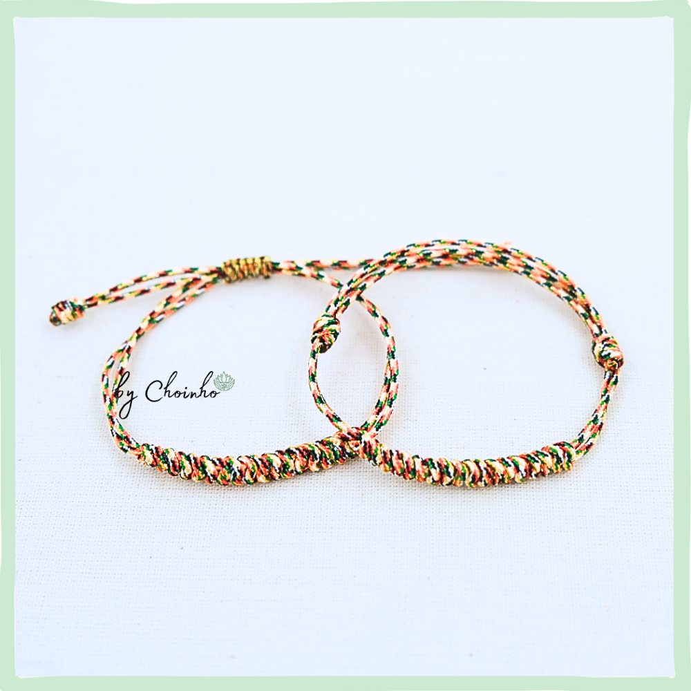 Vòng tay ngũ sắc thắt 18 nút kim cang cho nữ | dây ngũ sắc vàng ánh kim 1.5mm | freesize tay nữ | Chồi Nhỏ 2 Vòng tay ngũ sắc thắt 18 nút kim cang cho nữ | dây ngũ sắc vàng ánh kim 1.5mm | freesize tay nữ | Chồi Nhỏ - Ảnh 2