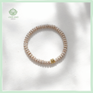 Vòng tay Bồ Đề tinh nguyệt 3x5mm charm Omani - Bình An | Chồi Nhỏ