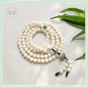 Chuỗi 108 hạt Bạch ngọc Bồ Đề 8ly - Niệm Phật, Tịnh Tâm|Chồi Nhỏ