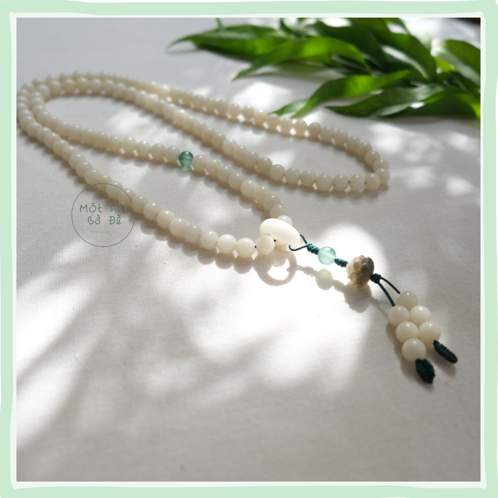 Chuỗi 108 hạt Bạch ngọc Bồ Đề 8ly - Niệm Phật, Tịnh Tâm|Chồi Nhỏ 7 Chuỗi 108 hạt Bạch ngọc Bồ Đề 8ly - Niệm Phật, Tịnh Tâm|Chồi Nhỏ - Ảnh 7