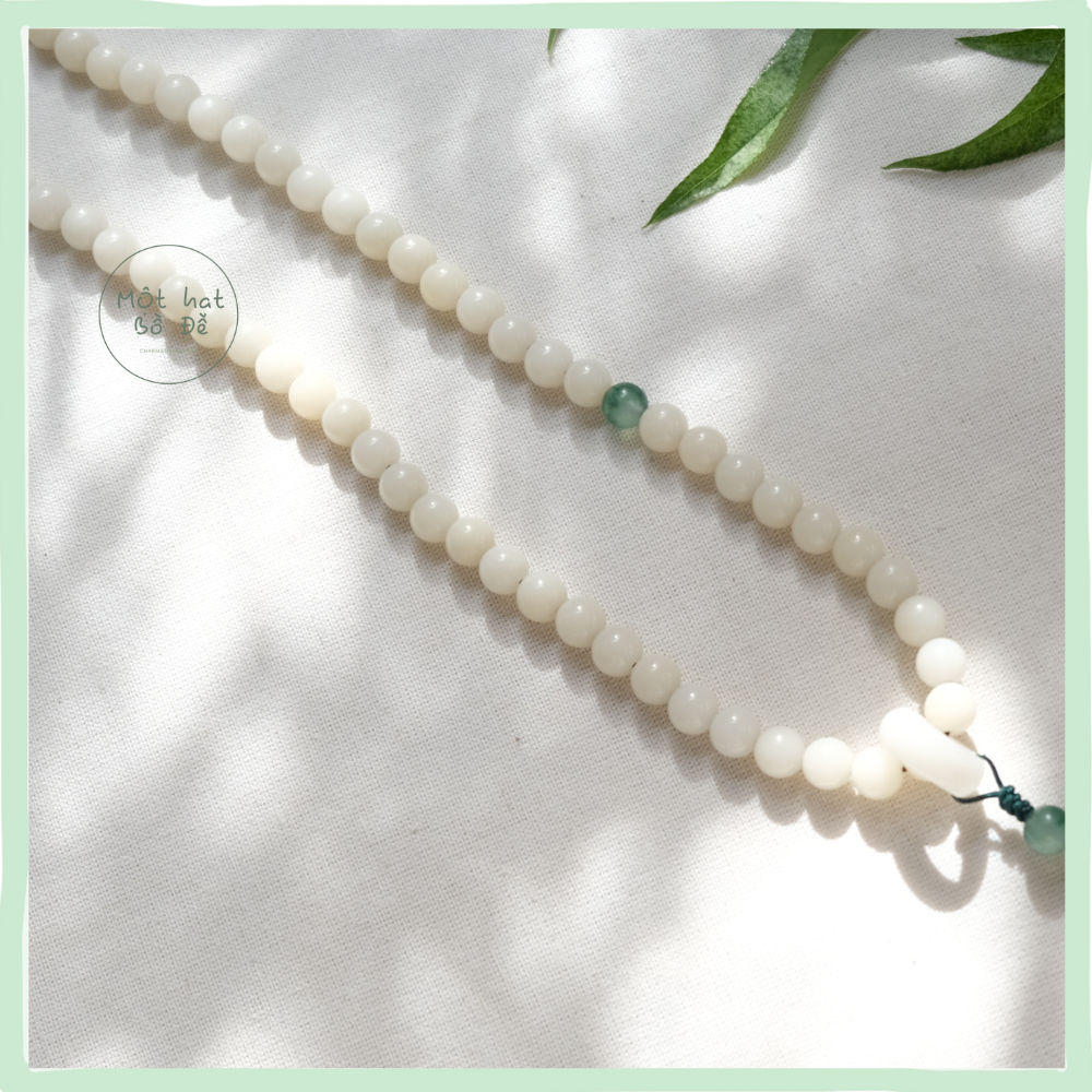 Chuỗi 108 hạt Bạch ngọc Bồ Đề 8ly - Niệm Phật, Tịnh Tâm|Chồi Nhỏ 9 Chuỗi 108 hạt Bạch ngọc Bồ Đề 8ly - Niệm Phật, Tịnh Tâm|Chồi Nhỏ - Ảnh 9