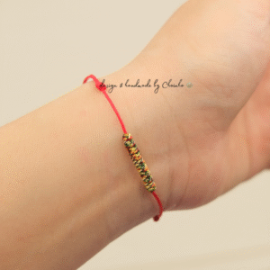 Vòng tay chỉ đỏ phối ngũ sắc thắt nút kim cang | Vòng tay chỉ đỏ 18 nút kim cang | Chồi Nhỏ