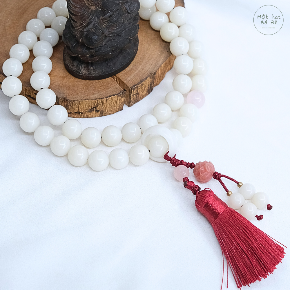 Chuỗi 54 hạt bồ đề 10 mm- Hồng Liên Bồ Đề | Chồi Nhỏ | Chuỗi hạt niệm Phật bồ đề 2 Chuỗi 54 hạt bồ đề 10 mm- Hồng Liên Bồ Đề | Chồi Nhỏ | Chuỗi hạt niệm Phật bồ đề - Ảnh 2