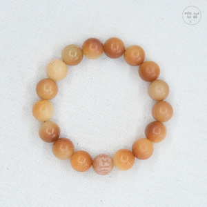 Vòng tay bồ đề nâu mix 1 hạt lục tự | hạt 11 ly | Chồi Nhỏ