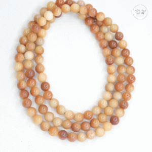 Chuỗi 108 hạt bồ đề nâu mix 2 hạt lục tự | Hạt 11 ly | Chồi Nhỏ | Chuỗi bồ đề niệm phật