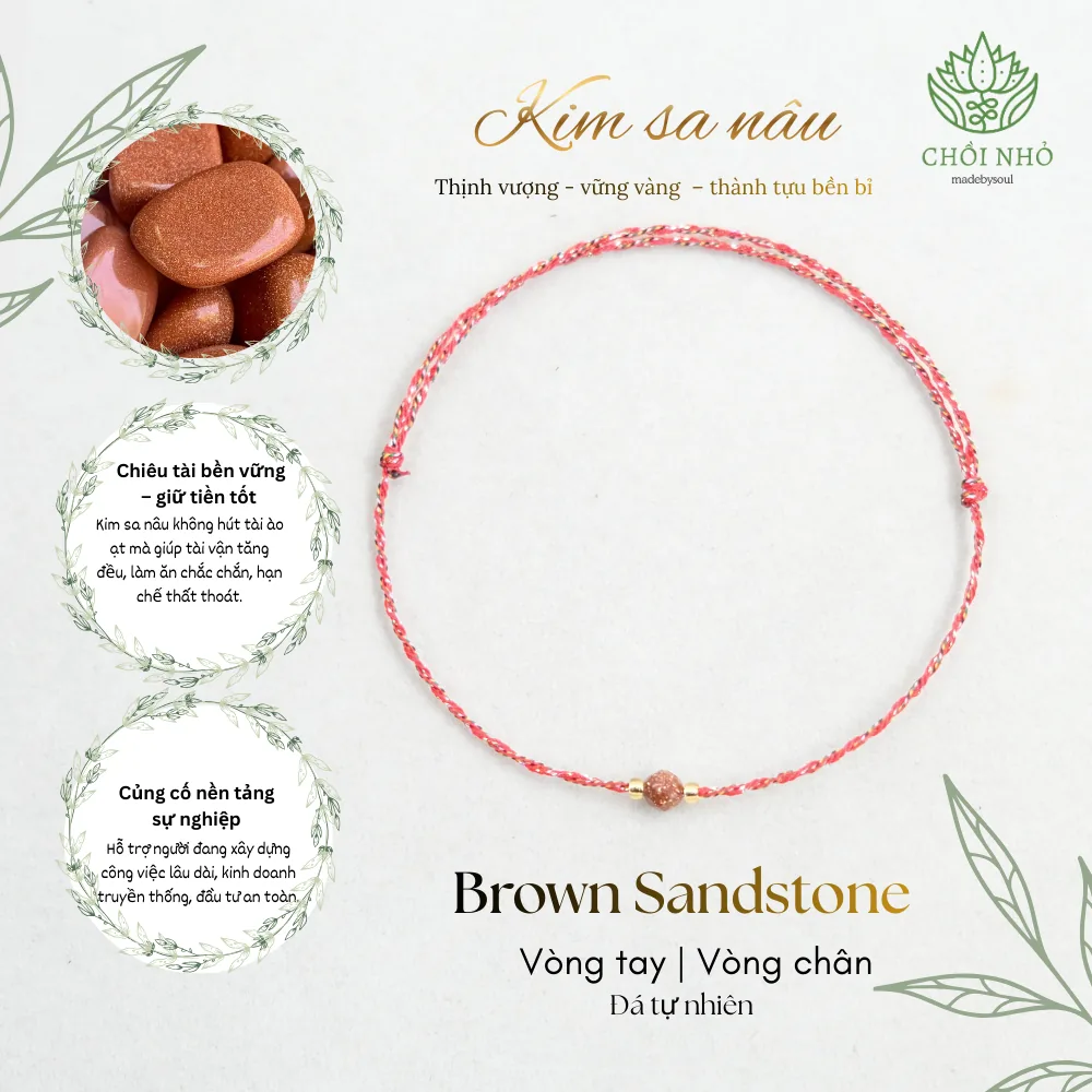 Vòng chỉ ngũ sắc phối đá tự nhiên - Freesize tay / chân - nhiều màu đá 2 Vòng chỉ ngũ sắc phối đá tự nhiên - Freesize tay / chân - nhiều màu đá - Ảnh 2