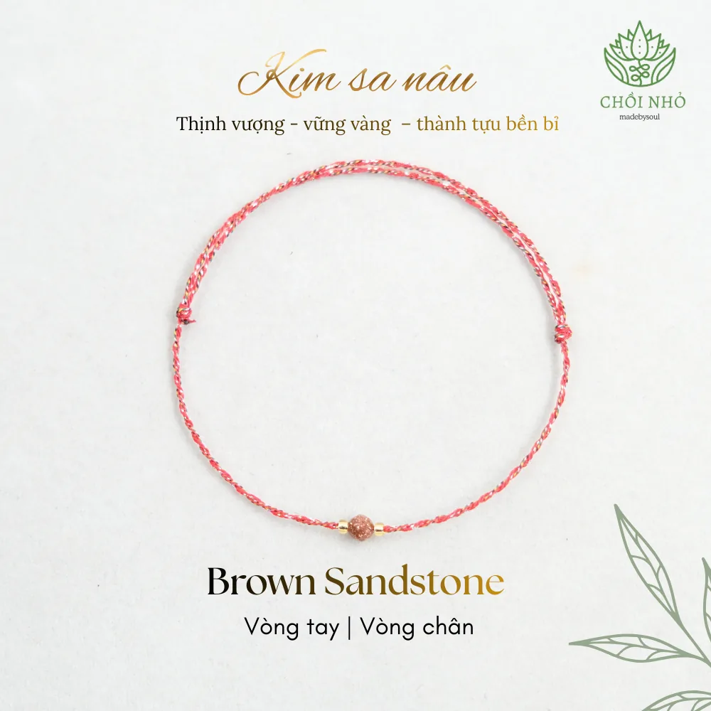 Vòng chỉ ngũ sắc phối đá tự nhiên - Freesize tay / chân - nhiều màu đá 4 Vòng chỉ ngũ sắc phối đá tự nhiên - Freesize tay / chân - nhiều màu đá - Ảnh 4