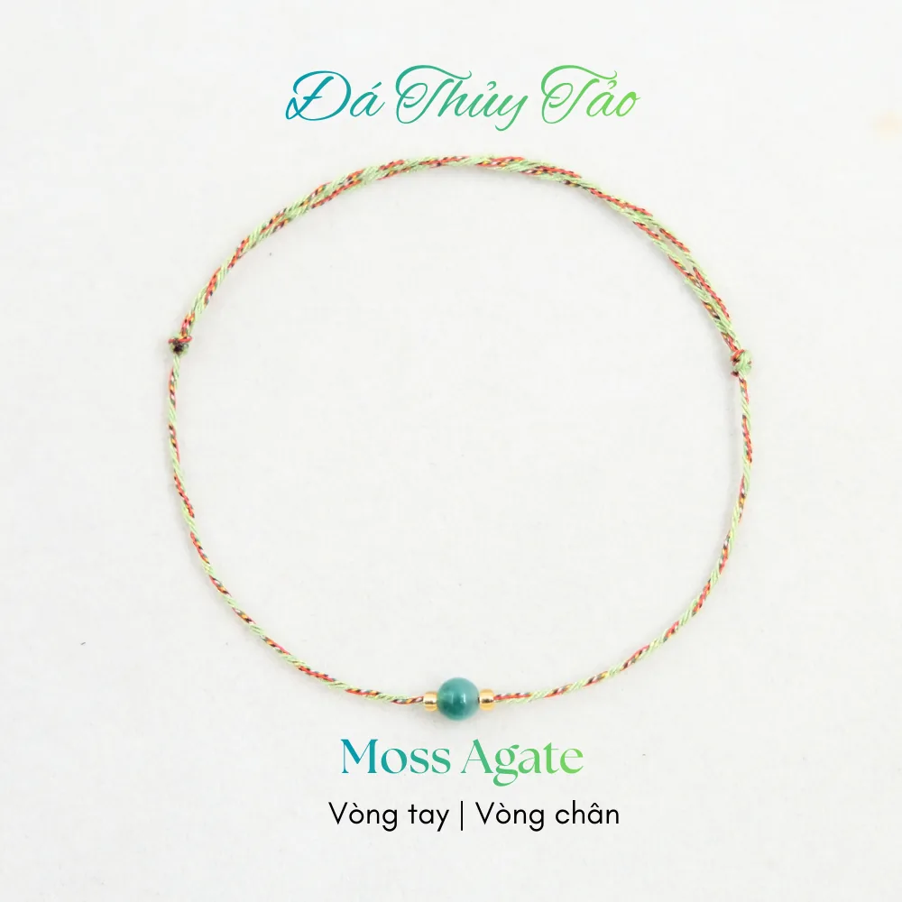 Vòng chỉ ngũ sắc phối đá tự nhiên - Freesize tay / chân - nhiều màu đá 5 Vòng chỉ ngũ sắc phối đá tự nhiên - Freesize tay / chân - nhiều màu đá - Ảnh 5