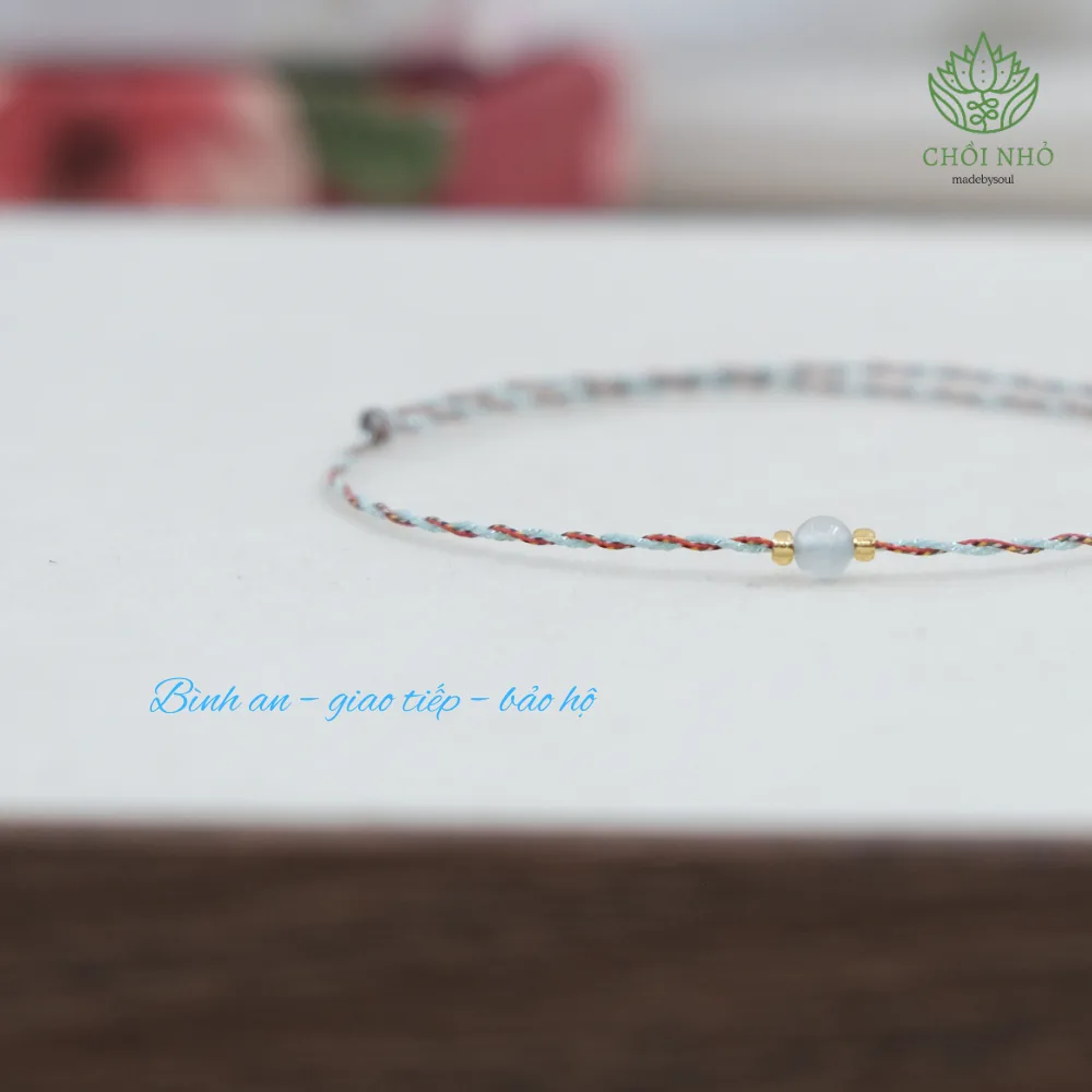 Vòng chỉ ngũ sắc phối đá tự nhiên - Freesize tay / chân - nhiều màu đá 25 Vòng chỉ ngũ sắc phối đá tự nhiên - Freesize tay / chân - nhiều màu đá - Ảnh 25