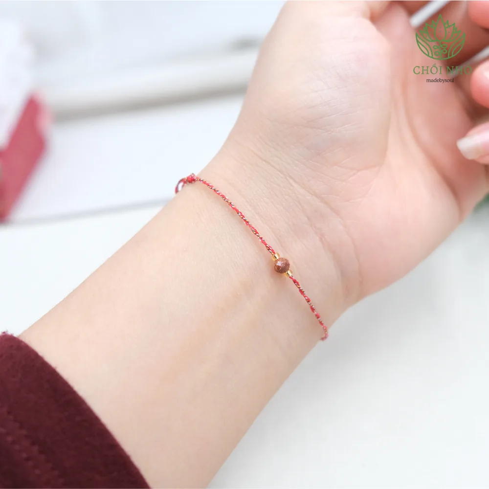 Vòng chỉ ngũ sắc phối đá tự nhiên - Freesize tay / chân - nhiều màu đá 26 Vòng chỉ ngũ sắc phối đá tự nhiên - Freesize tay / chân - nhiều màu đá - Ảnh 26