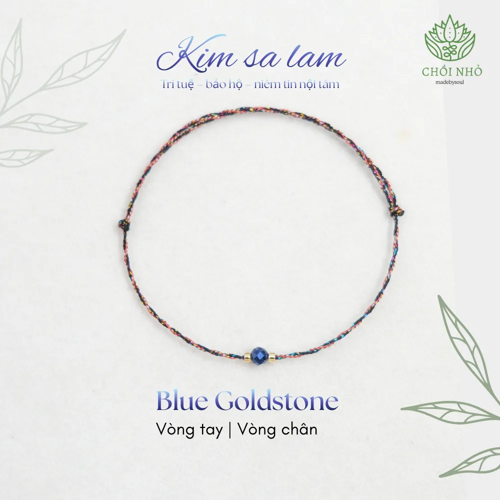 Vòng chỉ ngũ sắc phối đá tự nhiên - Freesize tay / chân - nhiều màu đá 9 Vòng chỉ ngũ sắc phối đá tự nhiên - Freesize tay / chân - nhiều màu đá - Ảnh 9