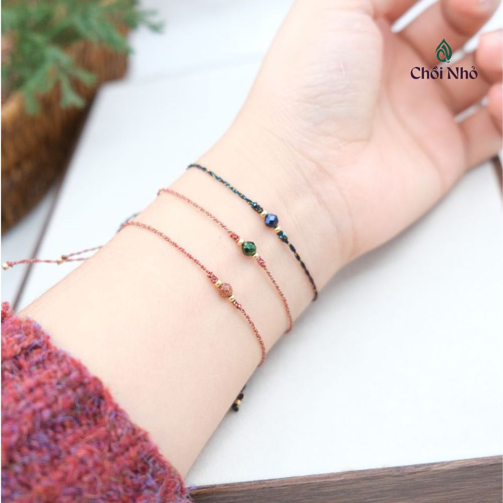 Vòng tay chỉ ngũ mix đá năng lượng | Chồi Nhỏ | Vòng tay vòng chân chỉ ngũ sắc phối đá tự nhiên 9 Vòng tay chỉ ngũ mix đá năng lượng | Chồi Nhỏ | Vòng tay vòng chân chỉ ngũ sắc phối đá tự nhiên - Ảnh 9