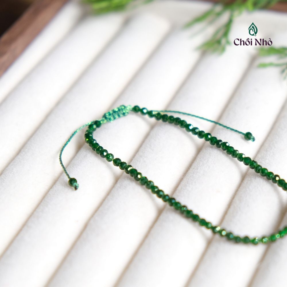 Vòng tay lắc chân đá kim sa lục freesize 8 Vòng tay lắc chân đá kim sa lục freesize - Ảnh 8