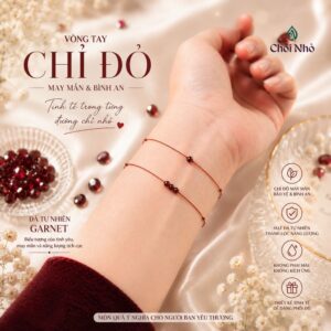 Vòng tay chỉ ngũ sắc siêu mảnh | CHỒI NHỎ l vòng chân chỉ ngũ sắc mix đá tự nhiên nhiều màu hình lập phương