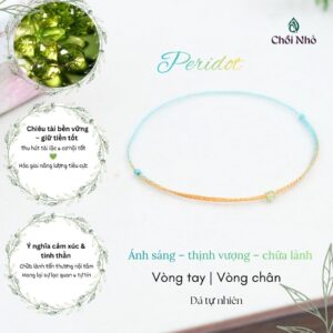 Vòng tay chỉ ngũ sắc siêu mảnh mix đá thạch anh tự nhiên | Chồi Nhỏ | Vòng chân dây chỉ phối đá tự nhiên