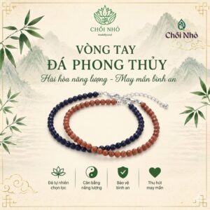 [small bead] Lắc tay, lắc chân đá kim sa đủ màu hạt 3mm | Chồi Nhỏ | Lắc chân đá chữa lành healing bracelets