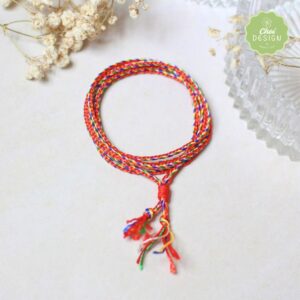 Vòng tay ngũ sắc quấn 5 vòng 2mm | Madebychoi | vòng tay ngũ sắc quấn 5 vòng