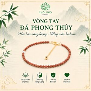 Lắc tay, lắc chân đá tự nhiên kim sa nâu hạt 3mm mix hạt ánh trai | Chồi Nhỏ | Lắc chân đá chữa lành healing bracelets