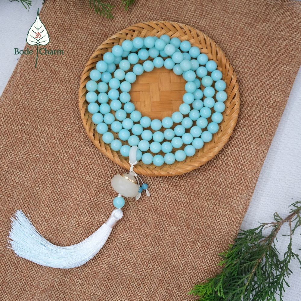 Chuỗi 108 Hạt Bồ Đề 12mm Màu Xanh Dương Mix Lư Sen Phát Quang 2 Chuỗi 108 Hạt Bồ Đề 12mm Màu Xanh Dương Mix Lư Sen Phát Quang - Ảnh 2