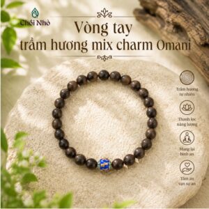 Vòng Tay Trầm Hương Mix Charm Omani cao cấp - Hạt 4mm / 6mm