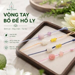 Vòng Tay Hồ Ly Hạt Bồ Đề Tự Nhiên Dây Tết Phong Thủy