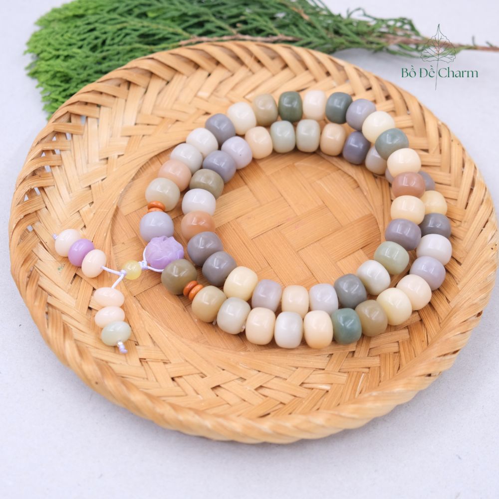 Chuỗi 54 hạt Bồ Đề đa sắc màu cực quang - Đẹp mà An Yên 3 Chuỗi 54 hạt Bồ Đề đa sắc màu cực quang - Đẹp mà An Yên - Ảnh 3