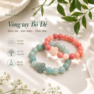 Sở hữu Vòng tay Bồ Đề mix hoa Hải Đường từ Chồi Nhỏ để đón nhận năng lượng an lành. Chế tác từ bối châu tự nhiên, mang lại sự bình an, định tâm và bảo hộ.