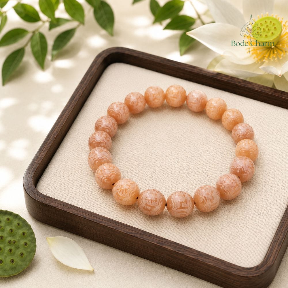 Vòng tay Bồ Đề tinh nguyệt khắc chú lục tự | hạt bồ đề tròn 11mm| freesize | Chồi Nhỏ 7 Vòng tay Bồ Đề tinh nguyệt khắc chú lục tự | hạt bồ đề tròn 11mm| freesize | Chồi Nhỏ - Ảnh 7