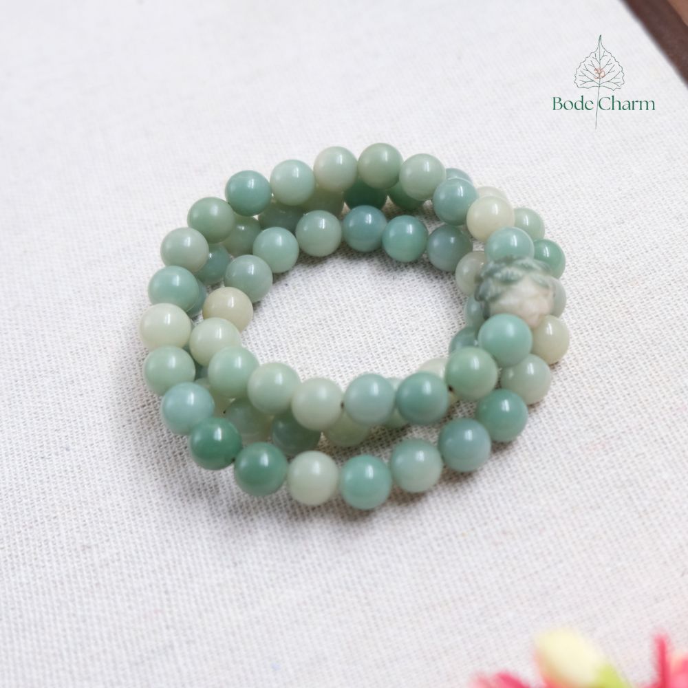 Chuỗi hạt Bồ Đề 8mm mix charm sen quấn 3 vòng 7 Chuỗi hạt Bồ Đề 8mm mix charm sen quấn 3 vòng - Ảnh 7