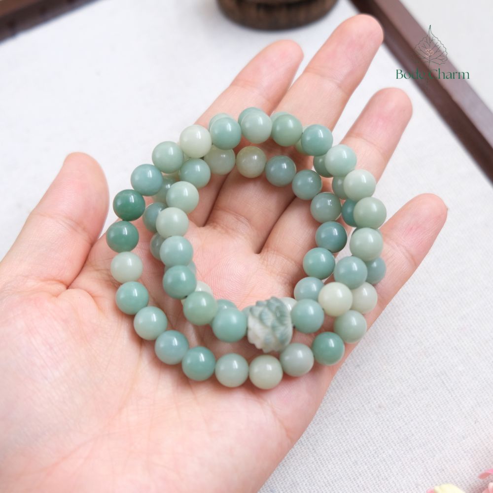 Chuỗi hạt Bồ Đề 8mm mix charm sen quấn 3 vòng 5 Chuỗi hạt Bồ Đề 8mm mix charm sen quấn 3 vòng - Ảnh 5