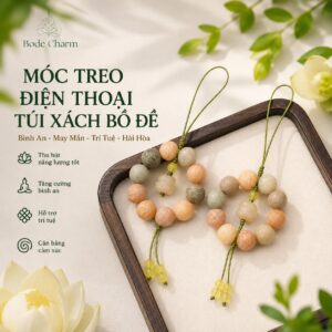 Móc treo điện thoại túi xách Bồ Đề mix charm đủ mẫu