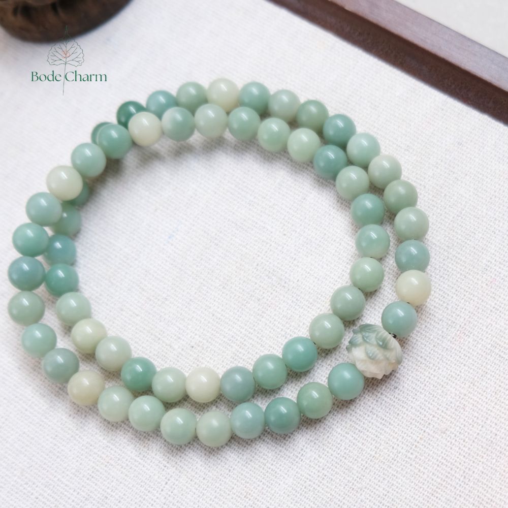 Chuỗi hạt Bồ Đề 8mm mix charm sen quấn 3 vòng 6 Chuỗi hạt Bồ Đề 8mm mix charm sen quấn 3 vòng - Ảnh 6
