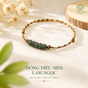 Vòng Ngũ Sắc Mix Lam Ngọc Phỉ Thúy - Sợi Mảnh