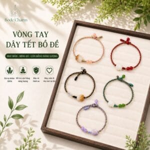 Vòng Tay Ngũ Sắc Bồ Đề Khắc Hồ Ly - Trang Sức Phong Thủy Thu Hút Tình Duyên