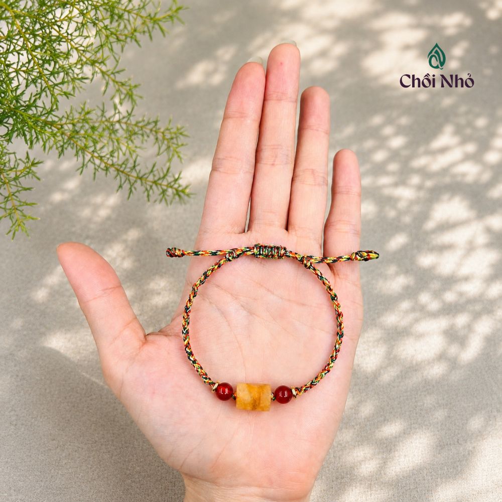 Vòng tay ngũ sắc mix đá trụ tự nhiên (Thạch anh, Lapis) - Chiêu Tài, Bình An 10 Vòng tay ngũ sắc mix đá trụ tự nhiên (Thạch anh, Lapis) - Chiêu Tài, Bình An - Ảnh 10